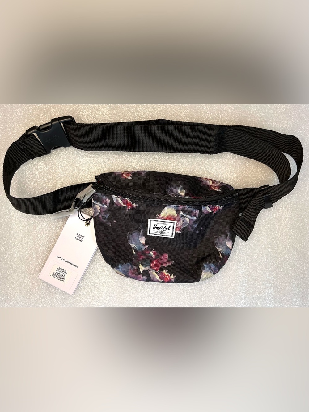 Herschel Supply Co. Classic Fifteen Hip Pack Waist Bag in Black Gothic Floral